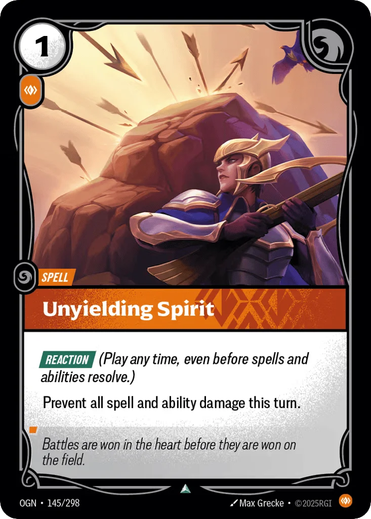 Unyielding Spirit · Origins