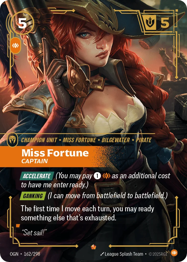 Miss Fortune, Captain · Origins