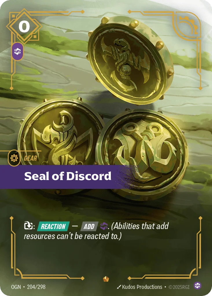 Seal Of Discord · Origins