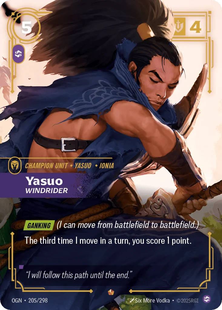 Yasuo, Windrider · Origins