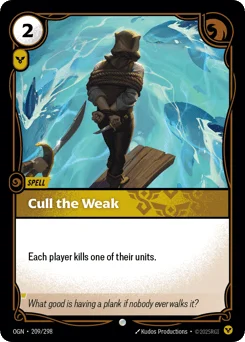 Cull The Weak
