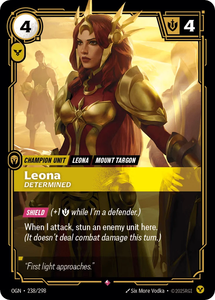 Leona, Determined · Origins