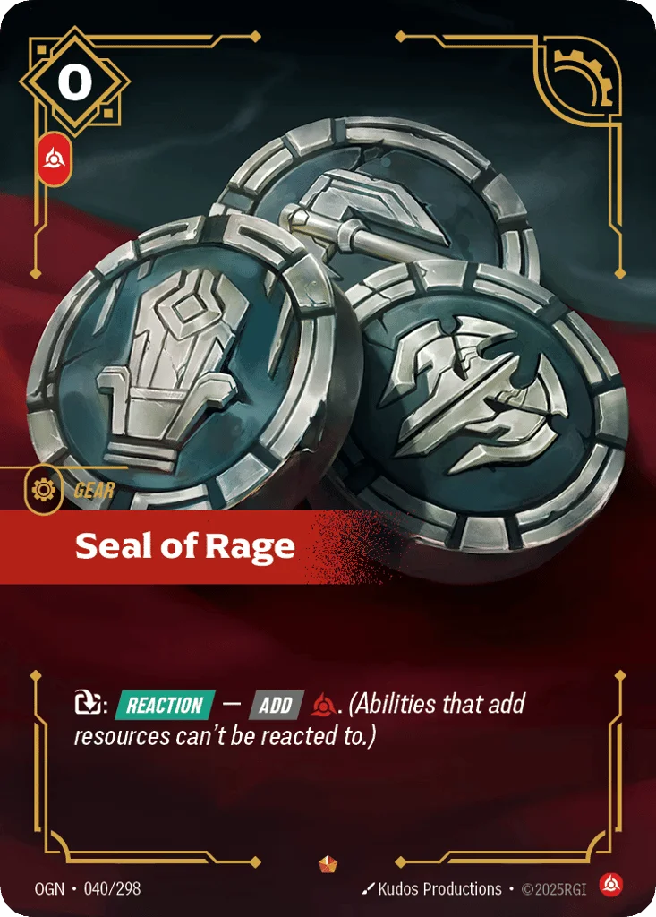 Seal Of Rage · Origins