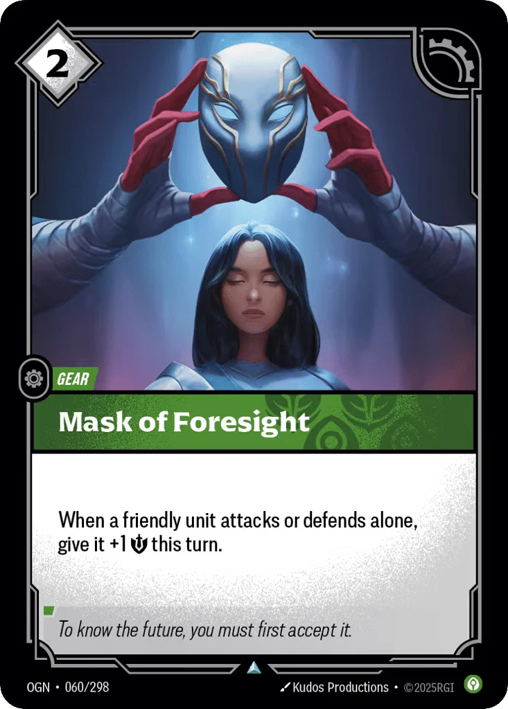 Mask Of Foresight · Origins