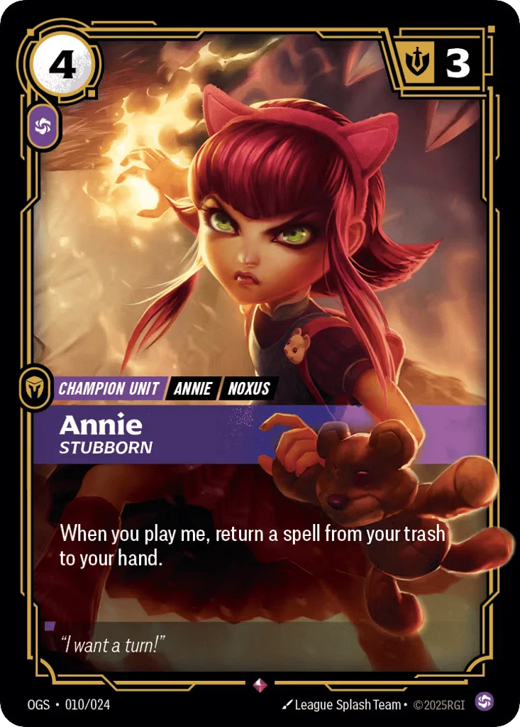 Annie, Stubborn · Proving Grounds