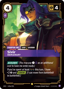 Sivir, Mercenary