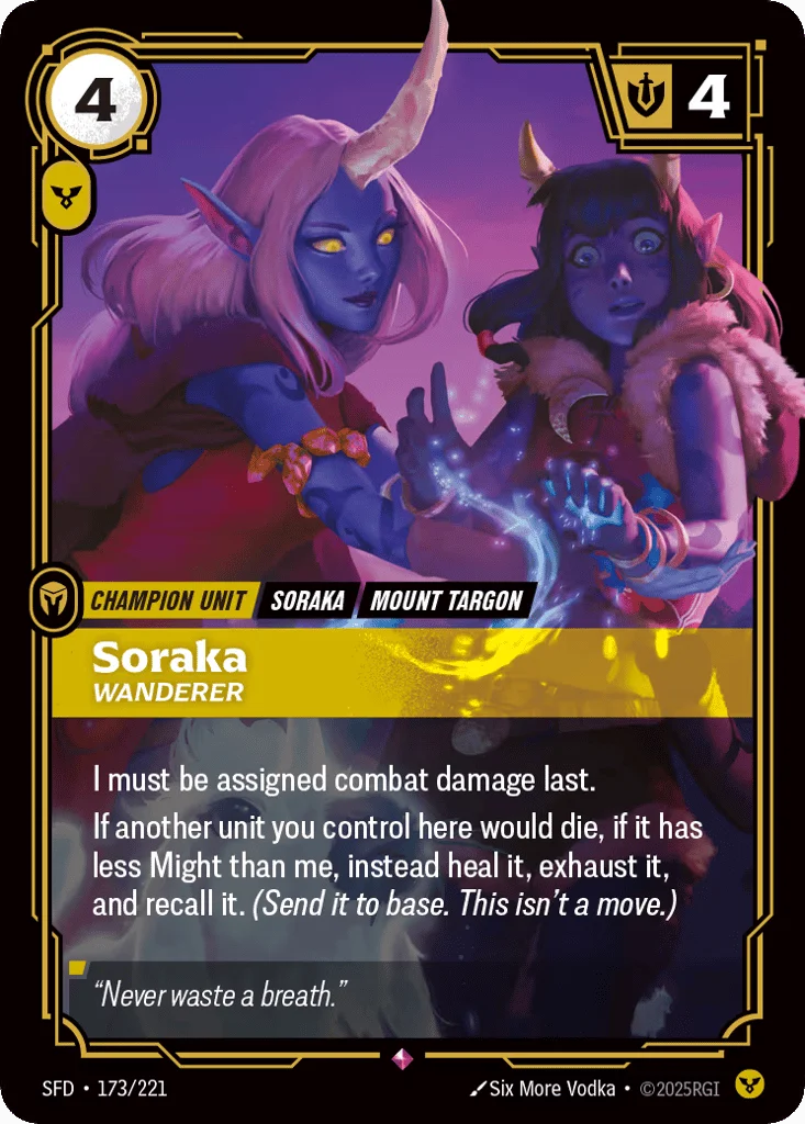 Soraka, Wanderer · Spiritforged