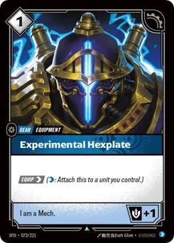 Experimental Hexplate