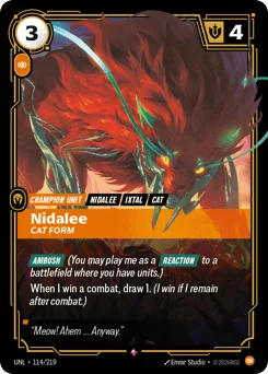 Nidalee, Cat Form