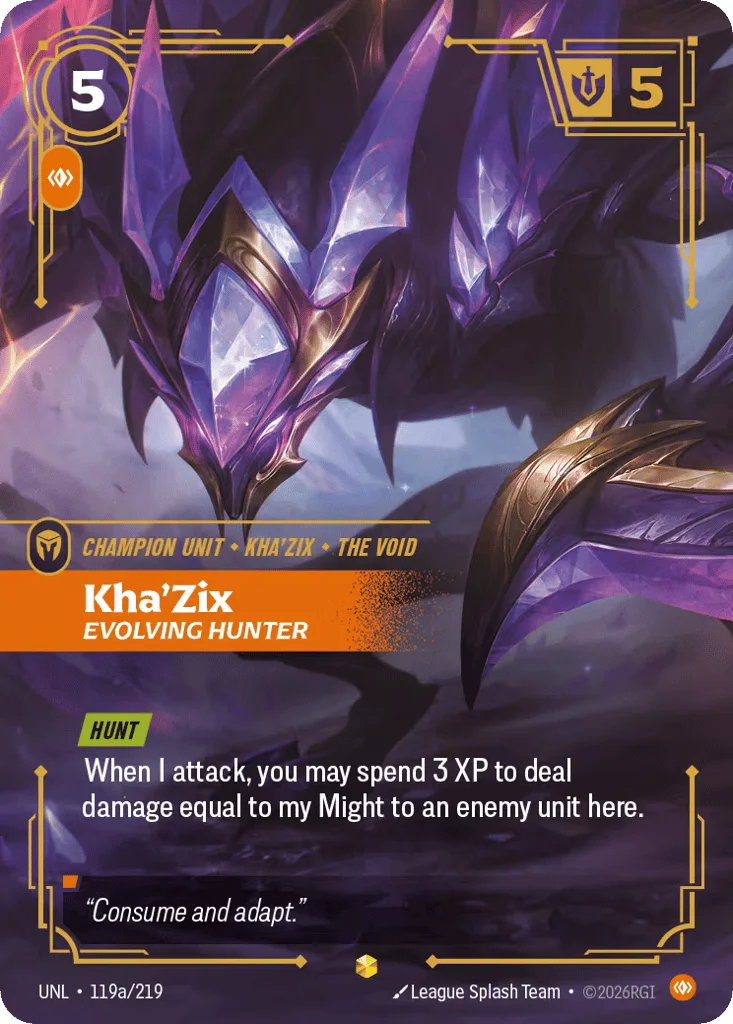 Kha'zix, Evolving Hunter · Unleashed