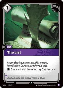 The List
