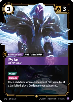 Pyke, Returned
