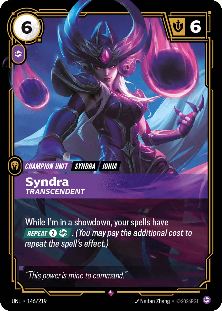Syndra, Transcendent · Unleashed