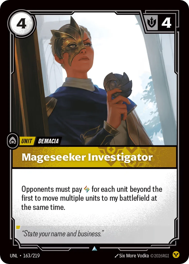 Mageseeker Investigator · Unleashed