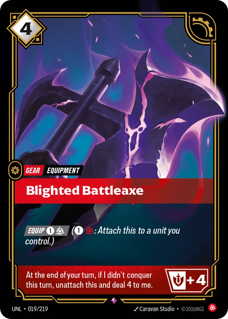 Blighted Battleaxe · Unleashed