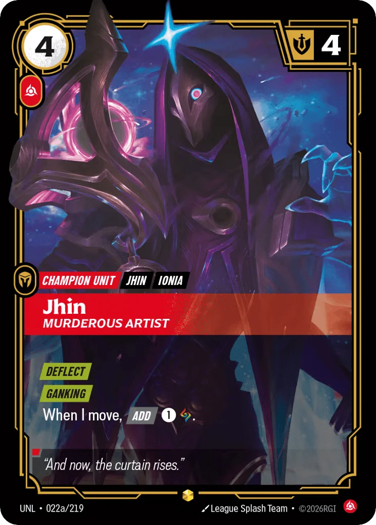 Jhin, Murderous Artist · Unleashed