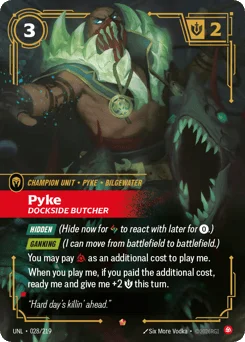 Pyke, Dockside Butcher