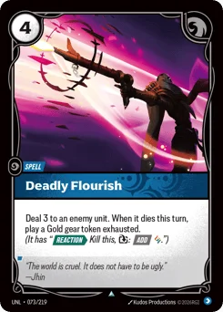 Deadly Flourish