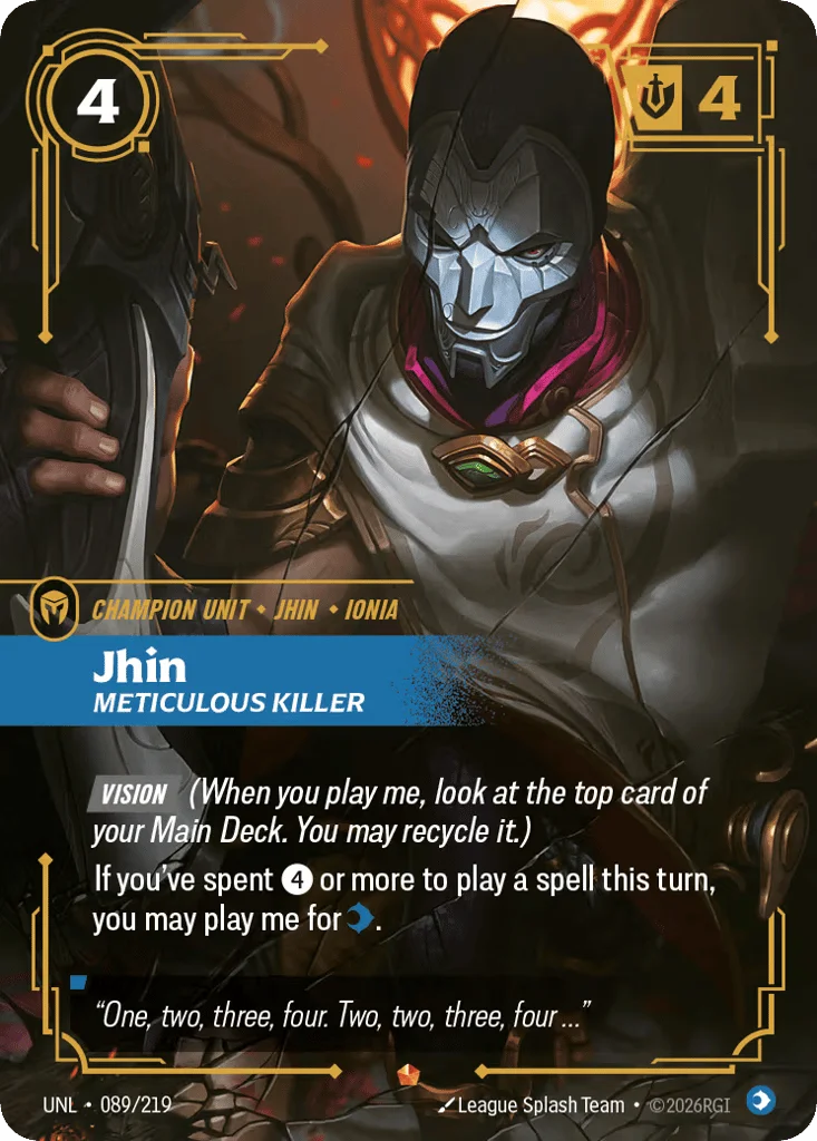 Jhin, Meticulous Killer · Unleashed