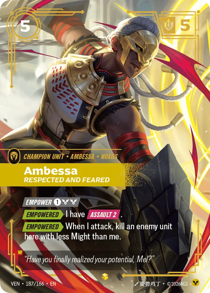 Ambessa, Respected And Feared · Vendetta
