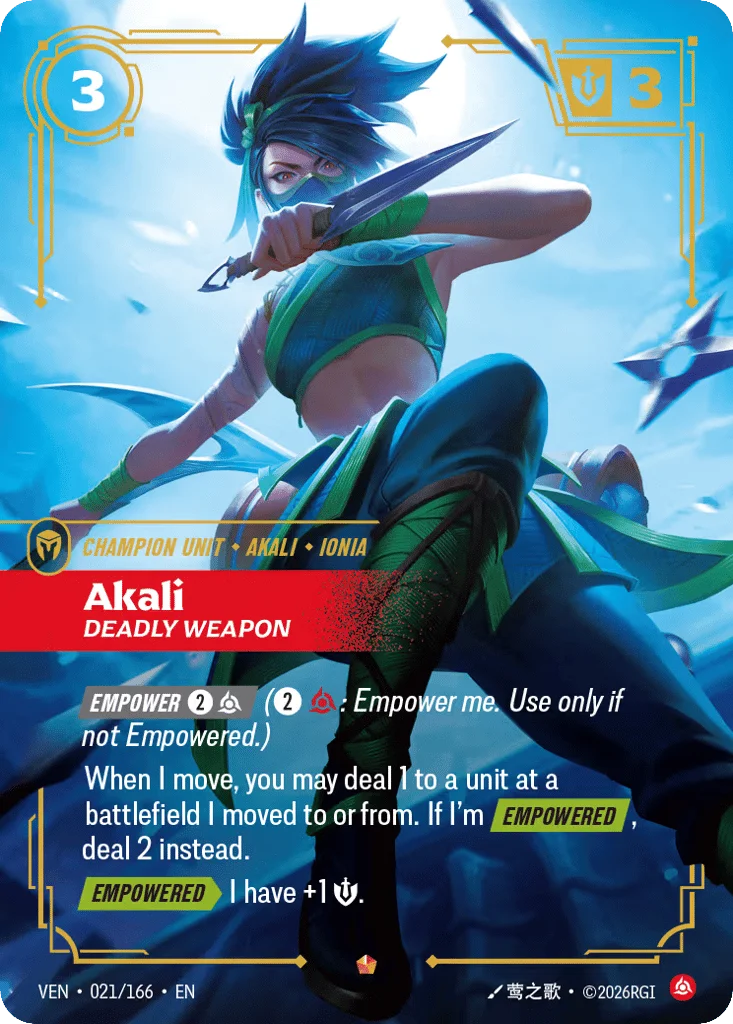 Akali, Deadly Weapon · Vendetta