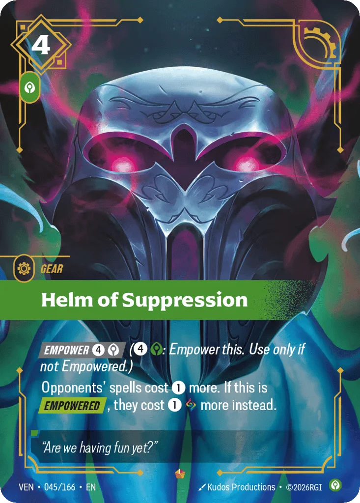 Helm Of Suppression · Vendetta