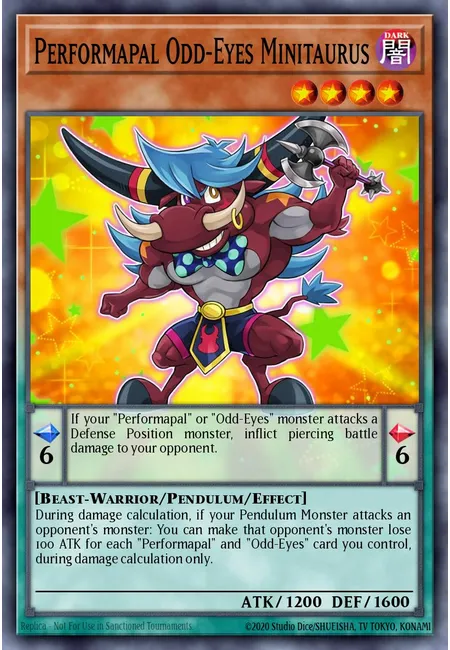Performapal Odd-Eyes Minitaurus · Battles of Legend: Light's Revenge