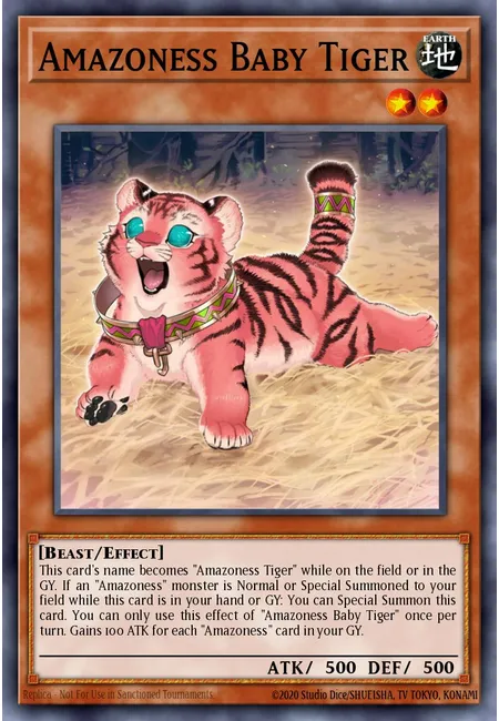 Bebê Tigre Amazoness · Legendary Duelists