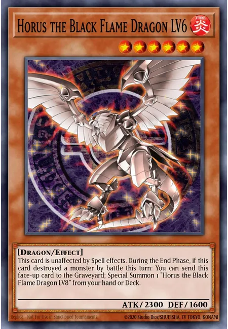 Horus the Black Flame Dragon LV6