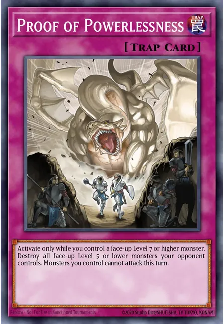 Proof of Powerlessness
