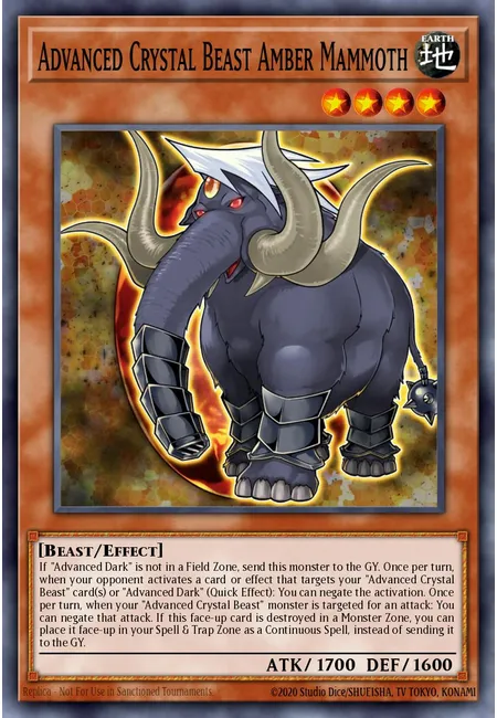 Advanced Crystal Beast Amber Mammoth · Battles of Legend: Crystal Revenge