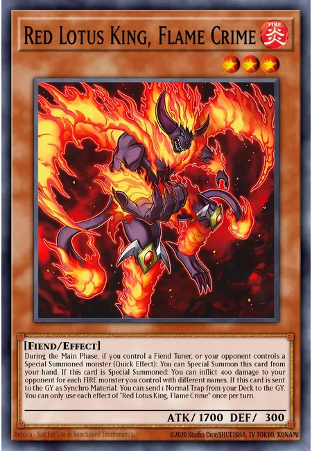 Red Lotus King, Flame Crime