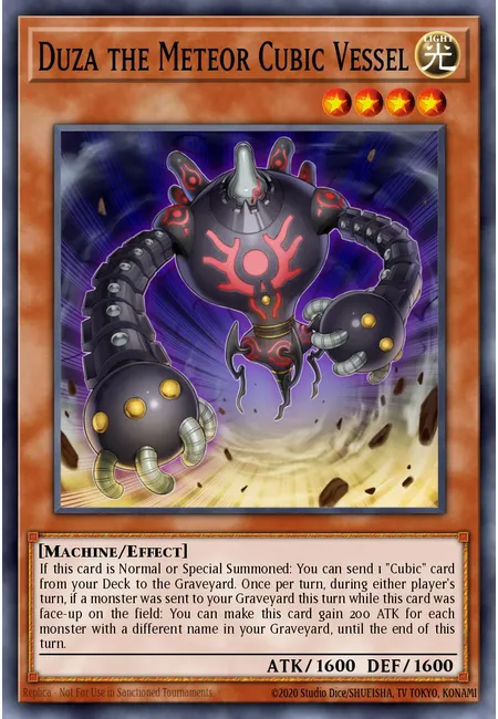 Duza the Meteor Cubic Vessel · Yu-Gi-Oh! The Dark Side of Dimensions Movie Pack Secret Edition