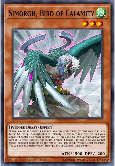 Simorgh, Pássaro da Calamidade