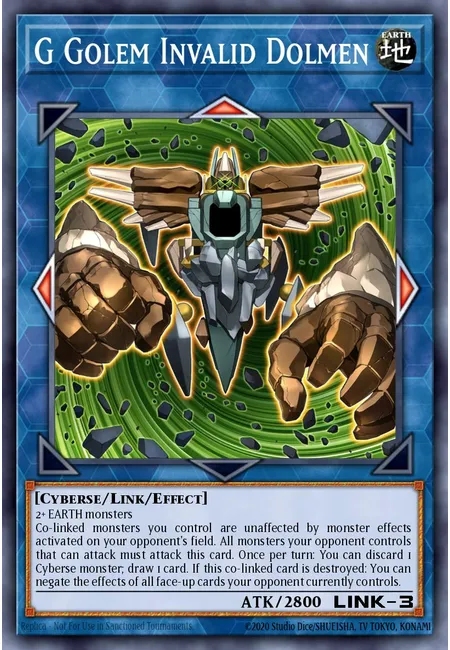 G Golem Invalid Dolmen · Battles of Legend: Crystal Revenge
