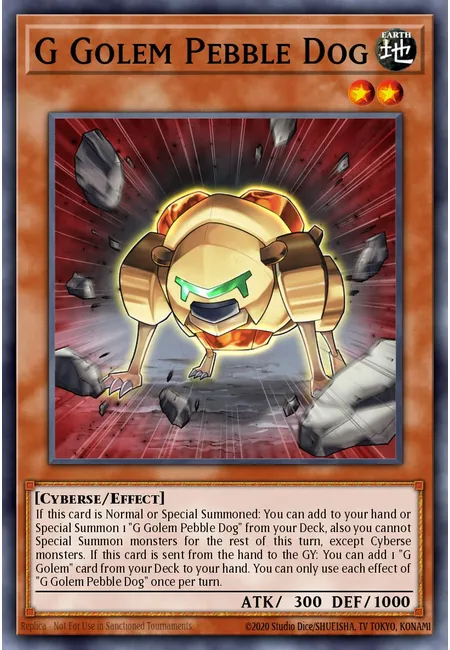 G Golem Pebble Dog