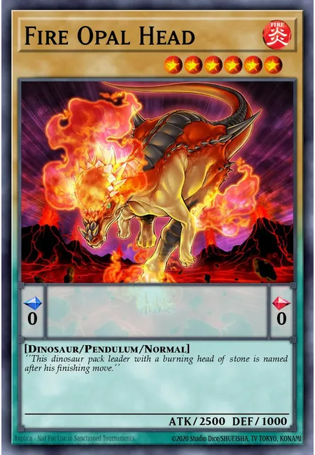 Fire Opal Head · 25th Anniversary Tin: Dueling Heroes Mega Pack