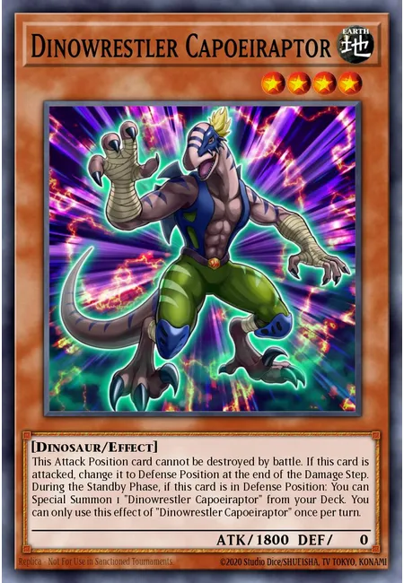 Dinowrestler Capoeiraptor · 2019 Gold Sarcophagus Tin Mega Pack