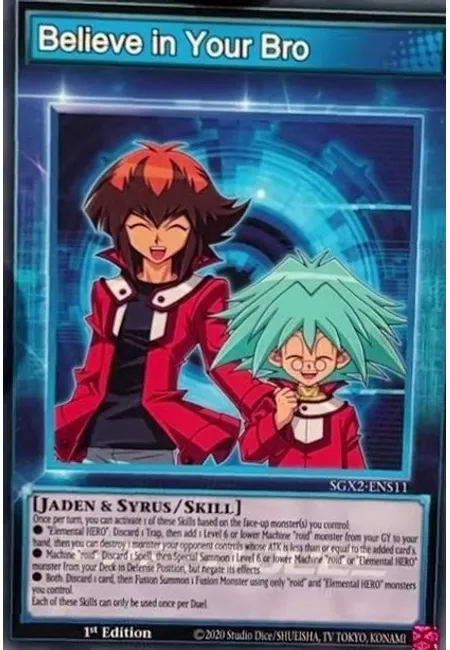 Believe in your Bro · Speed Duel GX: Midterm Paradox