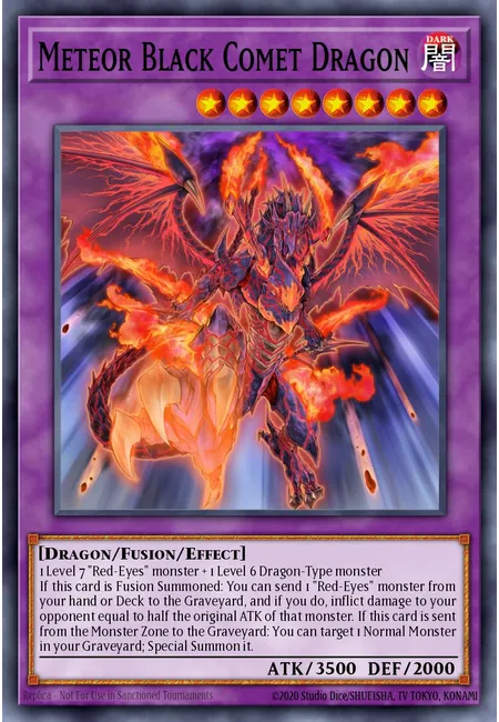 Dragão Cometa Meteoro Negro