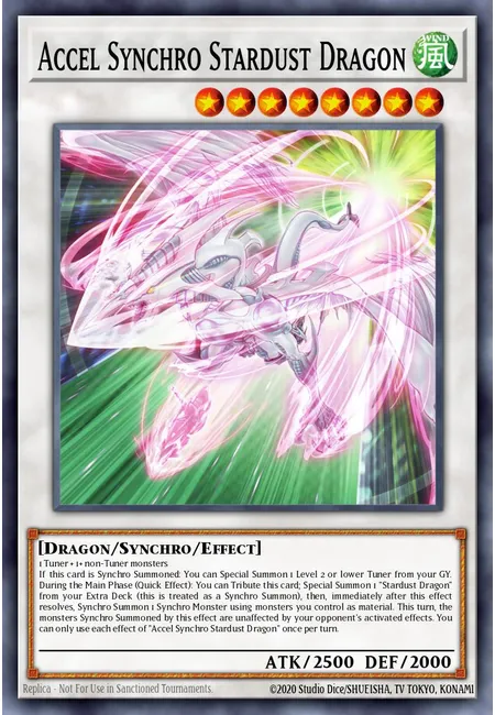 Accel Synchro Stardust Dragon · Maze of Memories