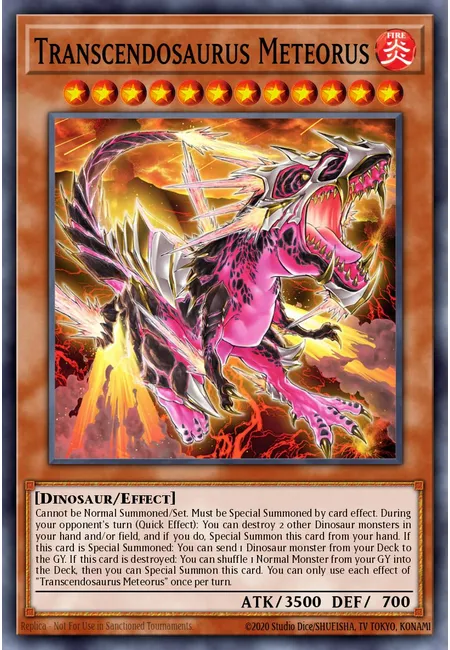 Transcendosaurus Meteorus · 25th Anniversary Tin: Dueling Mirrors