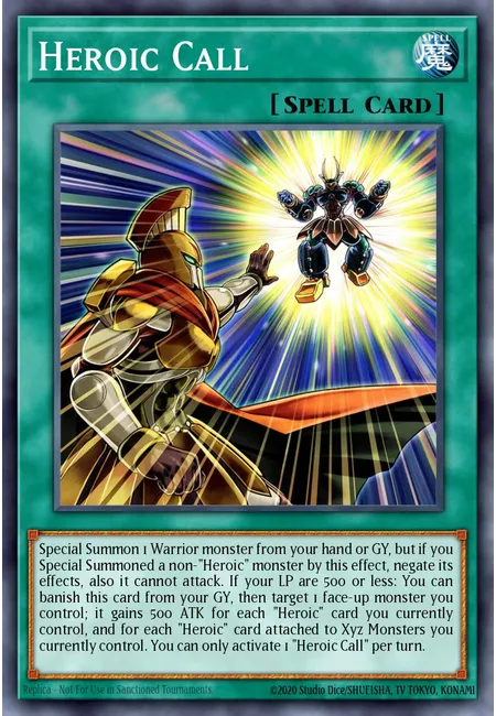 Heroic Call · Battles of Legend: Crystal Revenge