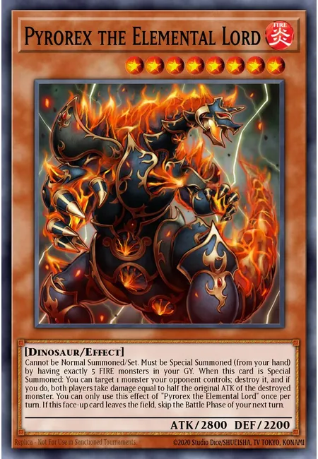 Pirorex, o Senhor Elemental