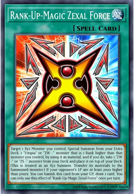 Magia de Aumento de Classe Força Zexal