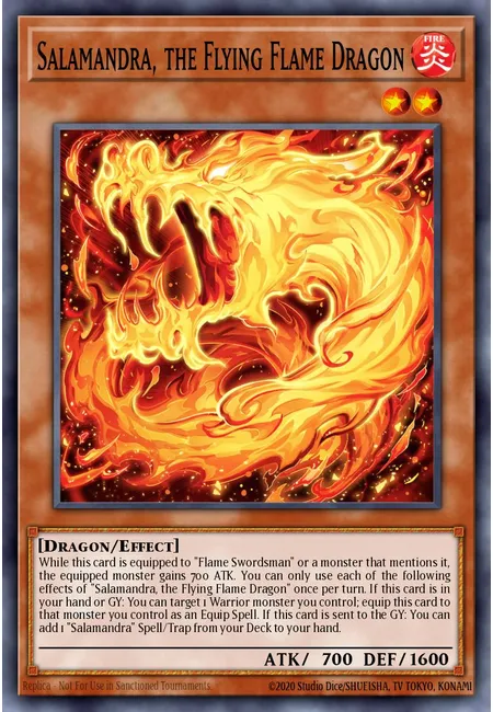 Salamandra, the Flying Flame Dragon · Maze of Millennia