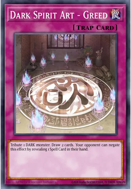 Dark Spirit Art - Greed