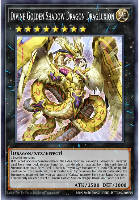 Divine Golden Shadow Dragon Dragluxion
