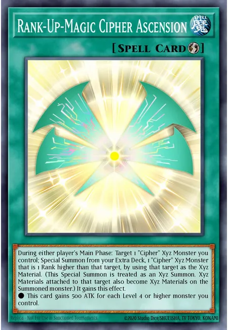 Rank-Up-Magic Cipher Ascension