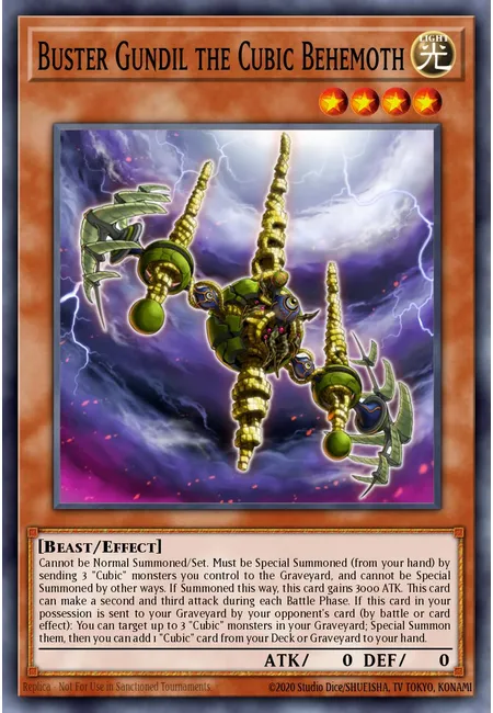 Gundil Notável, o Behemoth Cúbico · Yu-Gi-Oh! The Dark Side of Dimensions Movie Pack Secret Edition